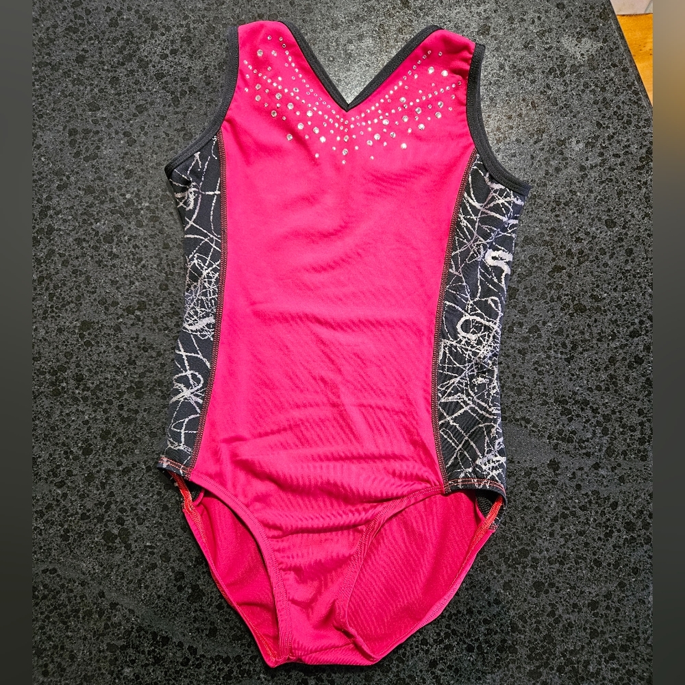 Shannon Miller Alpha Factor Gymnastics Leo Leotard Child Large CLA